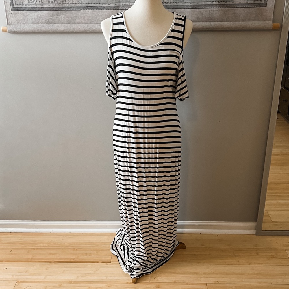 Black & White Striped Cold Should Maxi